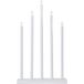 EGLO Kaarsenhouder Holy, decoratieve kerstverlichting | raamdecoratie van hout, staal en kunststof in wit warmwit