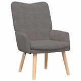 vidaXL Fauteuil Lichtgrijs Stof 63 x 67 x 94 cm