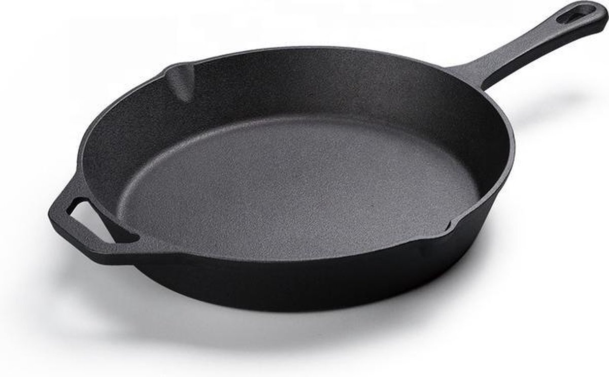 Koock Amsterdam Koock Amsterdam® Skillet gietijzer - koekenpan - geschikt voor alle warmtebronnen incl. BBQ en inductie