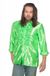 Wilbers Jaren 80 & 90 Kostuum | Groene Ruchesblouse Satijn Foute Neon Disco | Maat 50