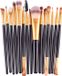 Jumada's - 20-delige Make Up Brush - Met Diamond Kwasten, Oogschaduw & Gouden Details