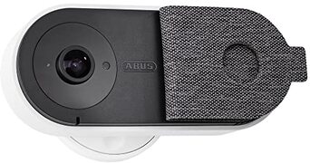 Abus PPIC31020 Wifi-bewakingscamera voor binnen en buiten, met privacymodus, 180 graden kijkhoek, bewegingsdetectie, push-berichten, nachtzicht, 8 GB geheugenkaart, 1080p/Full HD & app