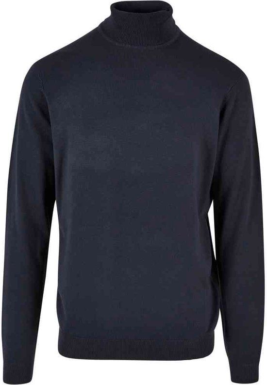 Urban Classics Knitted Turtleneck Sweater - Donkerblauw - L - Heren
