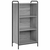 vidaXL Boekenkast 55,5 x 33 x 174 cm Bewerkt hout Grijs Sonoma