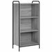 vidaXL Boekenkast 55,5 x 33 x 174 cm Bewerkt hout Grijs Sonoma