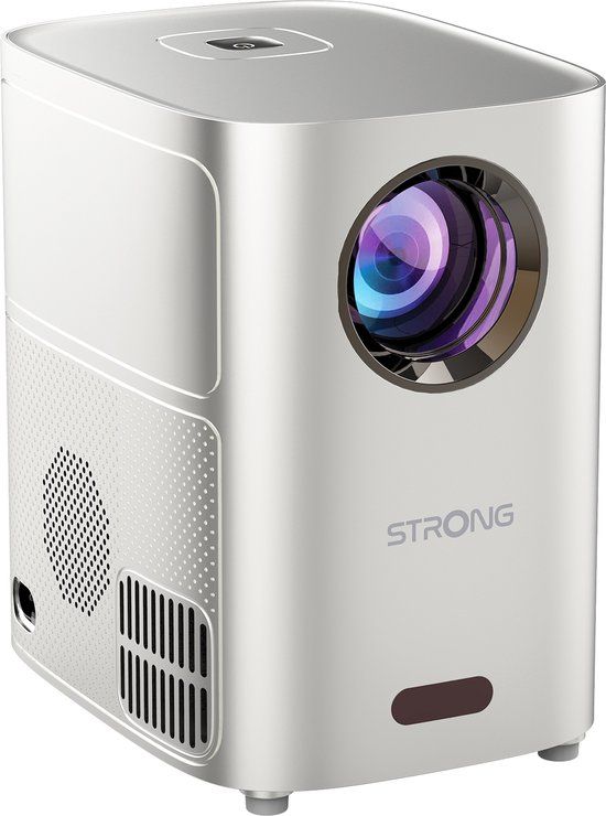 Strong Q1 Mini beamer - Full HD 1280x720p - Projector van 35” tot 120”- WiFi - Bluetooth - HDMI - USB - AV ingang - Audio uitgang - Lichtgewicht en compact