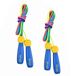 OTraki Rope Skipping touw, springtouw voor kinderen, verstelbaar, 2 stuks, met houten handvat en katoenen touw, voor jongens en meisjes, fitness, spel en botontwikkeling te bevorderen, 250 cm (blauw)