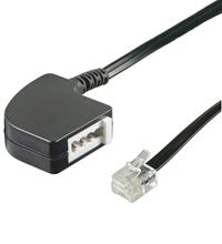 Goobay RJ-11/TAE F Adapter - Zwart