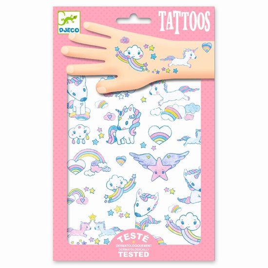 Djeco Plak Tattoos Eenhoorn