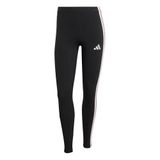 adidas dames Essentials 3-Stripes Cotton Leggings Tights, black/clear pink, XL