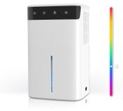 OEM Luchtbevochtiger, 2,6 liter, stil, geschikt voor ruimtes tot 32 m², RGB-verlichting, automatische uitschakeling
