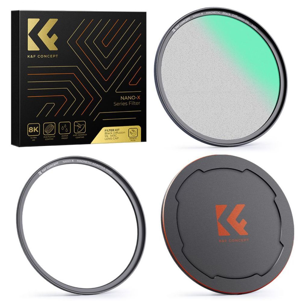 K&F Concept Magnetic 1/4 Black Mist Nano-X filter 67 mm