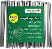 Lijnen 500 U-vormige graszakken, 150 mm (6 inch), voor gazononderhoud - Graszakken met G-galvanisatie