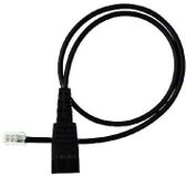 Jabra QD cord, straight, mod plug - 0.5m