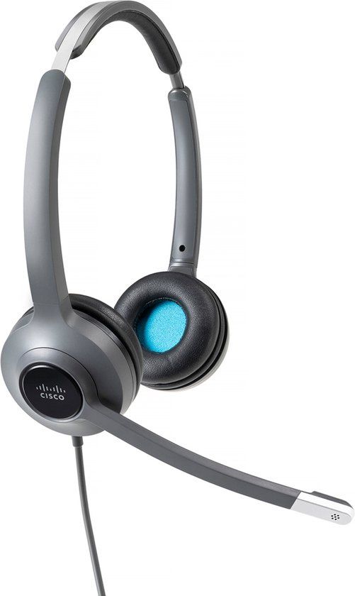 Cisco 522 Headset Bedraad Hoofdband Kantoor/callcenter Zwart, Grijs