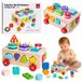 Lean Toys Houten Montessori educatieve sorteerder op wielen, vormen en cijfers