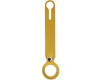 Merkloos / Sans marque 123watches Silicone Lus Sleutelhanger - Geel - Geschikt Voor AirTag