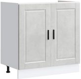 vidaXL Spoelbakonderkast Porto 80x46x81,5 cm bewerkt hout betongrijs