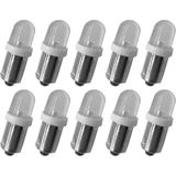 cyclingcolors 10 x 12V 4W BA9S LED White Bayonet Bulb