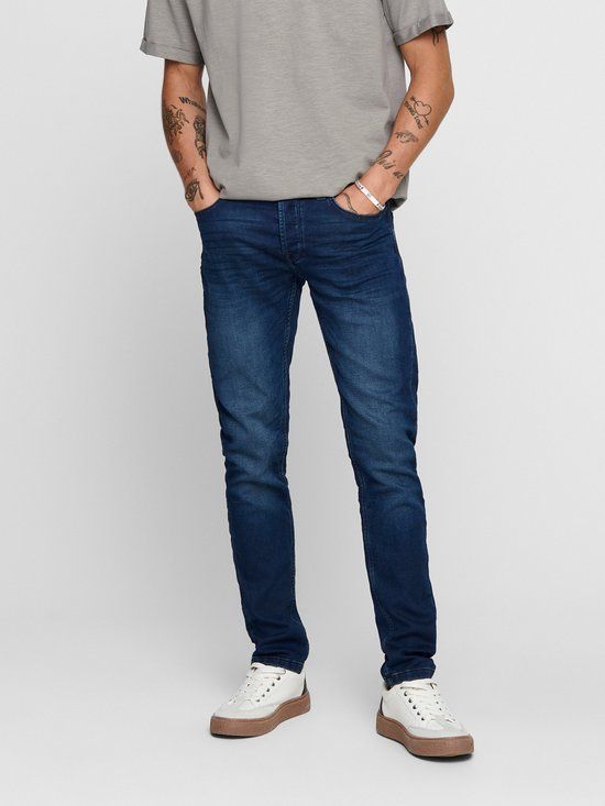 ONLY & SONS ONSLOOM Slim Fit Jeans - Blue Denim - W30 X L32
