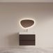Boss & Wessing BWS Badmeubelset Riga met Lako Wastafel Wit 80 cm Bruin Eiken