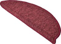 Beautissu ProStair - Trapmatten voor Smalle Trappen 55x15 cm - 15 Stuks - Trapmat Zelfklevend Afgerond - Bordeaux