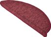 Beautissu ProStair - Tapis d'escalier pour escaliers étroits 55x15 cm - 15 pièces - Tapis d'escalier auto-adhésif arrondi - Bordeaux