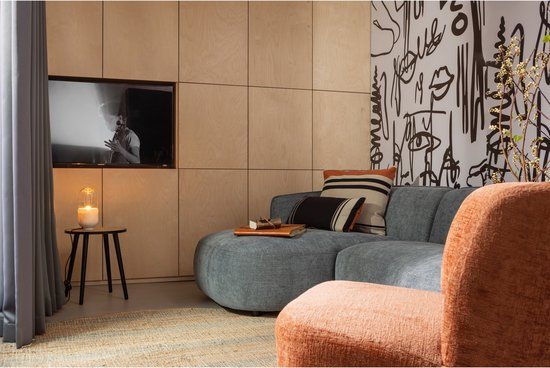 WOOOD Atty Draaifauteuil - Bloesem - Industrieel - 75x74x65