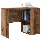 vidaXL Bureau van antiek hout, 102 x 50 x 75 cm