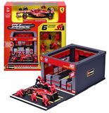 Bburago Ferrari Pit Pass met Charles Leclerc - 1:43