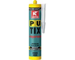 GRIFFON houtlijm - PU-Tix - D4 - Express - bruin - 310 ml koker - 8710439273457