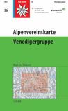 Venedigergruppe: Deutscher Alpenverein e.V. Venedigergruppe: Topographische Karte 1:25.000 mit Wegmarkierungen und Skirouten: 36/WEG
