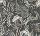 Living Walls BLOEMETJES EN BLAADJES BEHANG | Planten - Zwart Wit Oranje