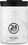 24Bottles Travel Drinkfles 350 ml Carrara Marmer Wit
