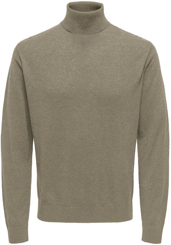 ONLY&SONS - ONSLOUI REG 12 MEL ROLL KNIT NOOS - Heren - Gebreide truien