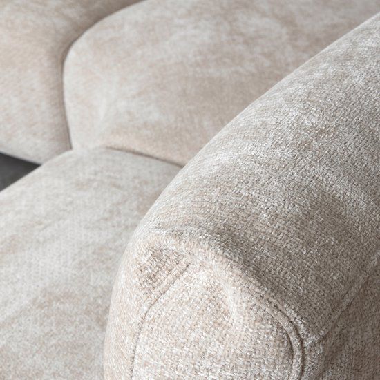 LABEL51 Milano Hoekbank - Naturel - Chenille - Hoekbank Rechts