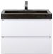 BES LED Maxx XL Badmeubelset 80 cm - Wit Hoogglans - Wastafel Lucca 1 Kraangat