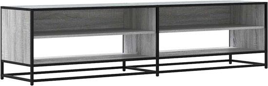 vidaXL Tv-meubel 180,5x40x46 cm bewerkt hout grijs sonoma eikenkleurig