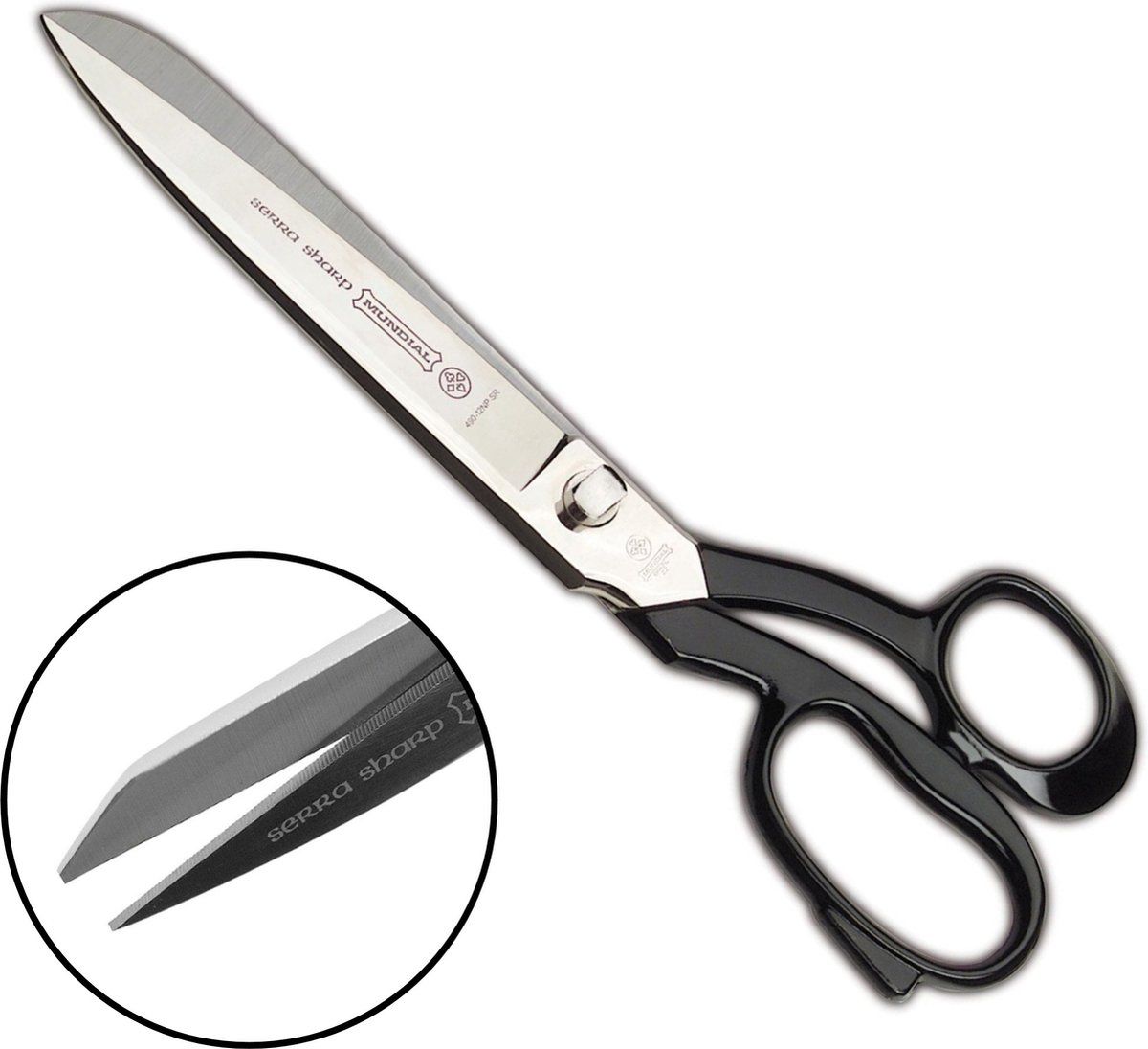 Mundial Professional Kleermakersschaar - 20 cm - Carbonstaal - Vernikkeld Microvertanding