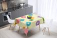 Bonamaison Tafelkleed, Anti-Mold, Sneldrogend, Waterdicht, 100% Polyester Tafellaken, 140cm x 140cm - Ontworpen en Vervaardigd in Turkije