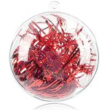 20 stuks 80 mm ornament ballen kerstdecoratie ballen, doorzichtige plastic vulbare ornamenten bal, doe-het-zelf doorzichtige plastic ballen voor Kerstmis, nieuwjaarscadeau, bruiloft woondecoratie