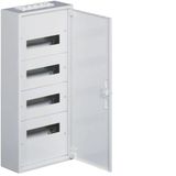 Hager FW412WT Klasse I Metalen Oppervlakte Distributie Box 4x12 Modules