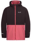 Jack Wolfskin Snow Days Jas Zwart, Roze 116 cm Meisjes