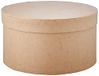 GLOREX Ronde doos, karton, naturel, 16 x 16 x 8,5 cm