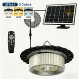 Lampe solaire - Lampe solaire suspendue - 244 LED - Détecteur de mouvement 360° - IP65 - Convient pour une utilisation intérieure et extérieure - Emballage de 1 pièce