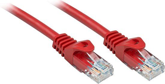 Lindy 7.5m Cat.6 U/UTP netwerkkabel, rood