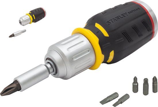 STANLEY FatMax Ratelschroevendraaier Stubby 6 bits - FMHT0-62688