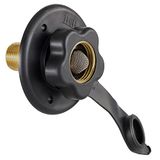 B&B Black City Water Fill Inlet Flange messing met Check Valve