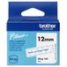 Brother BTAG-133 labeltape Blauw op transparant 12mm x 4m