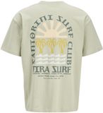 Jack & Jones Heren Surf Backprint T-Shirt JORSURF Groen - Maat XL